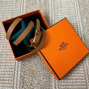 Hermès Behapi Quad “4” Tour Leather Bracelet